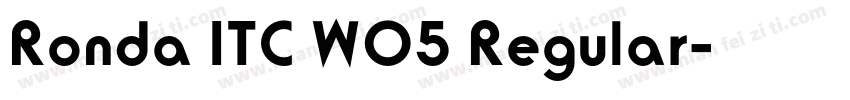 Ronda ITC W05 Regular字体转换